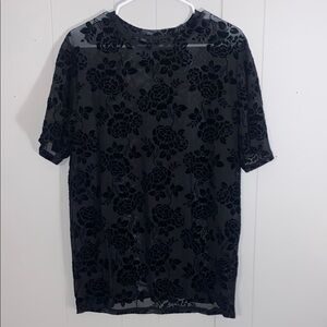 Black Floral Men's Shirt